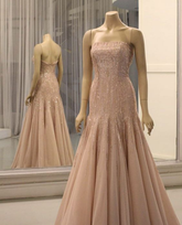 Charmantes trägerloses Meerjungfrau-Abendkleid, formelles Kleid Y6687